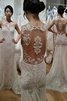 Natürliche Taile Sweep train Meerjungfrau Extravagantes Brautkleid mit Bordüre - 1