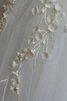 Tüll Perlenbesetztes vorn kurz hinten lang kurzes schlichtes Brautkleid mit Applikation - 5