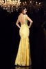 Vintage Meerjungfrau Stil Reißverschluss Sittsames Abendkleid mit Bordüre - 2