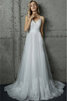 Halle Wunderbar Bezauberndes Luxus Brautkleid mit Schleife - 1