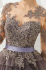 Ewiges Exquisit Tüll Ballkleid mit Juwel Ausschnitt mit Schleife - 4