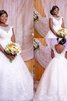 Mode Schaufel-Ausschnitt Duchesse-Linie Romantisches Stilvolles Brautkleid - 1