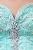 Herz-Ausschnitt Duchesse-Linie Tüll Perlenbesetztes A Linie Quinceanera Kleid - 3