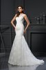 Tüll Kurze Ärmeln Luxus Brautkleid mit Empire Taille mit Applikation - 1