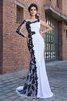 Meerjungfrau Stil Chiffon Sweep Train Glamouröses Abendkleid mit Applike - 1