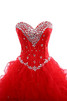 Chiffon Herz-Ausschnitt stilvolles schönes extravagantes Brautkleid mit Kristall - 2