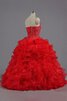 Duchesse-Linie Herz-Ausschnitt bodenlanges Quinceanera Kleid mit Bordüre mit Applikation - 2
