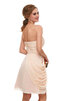 Natürliche Taile Wunderbar Mini Brautjungfernkleid aus Chiffon mit Offenen Rücken - 7