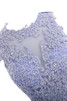 Perlenbesetztes schlichtes extravagantes Modern Netzstoff Abendkleid mit Falte Mieder - 2