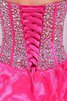 Herz-Ausschnitt bodenlanges schickes Quinceanera Kleid mit Rücken Schnürung mit Rüschen - 7