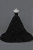 Geschichtes Spitze Perlenbesetztes Taft Quinceanera Kleid mit Reißverschluss mit Bordüre - 2