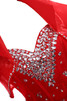 Chiffon Herz-Ausschnitt stilvolles schönes extravagantes Brautkleid mit Kristall - 4