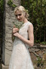 Prinzessin Hoher Kragen Anmutig Schick Brautkleid aus Satin - 3