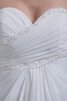 Chiffon a linie Herz-Ausschnitt langes glamouröses Brautkleid mit Plissierungen - 2
