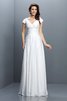 Prinzessin Chiffon Empire Taille Brautjungfernkleid mit Plissierungen mit Drapierung - 1