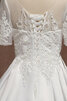 Satin Bezaubernd Schick Brautkleid aus Tüll mit Perlen - 8