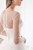 Robe de mariée en salle col u profond attrayant naturel modeste - 4