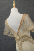 Anmutig Perlenbesetztes Meerjungfrau Schick Abendkleid mit Kristall - 6