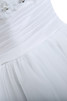 Normale Taille Empire Taille exklusive sittsames langes Brautkleid aus elastischer Satin - 5