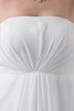 Garten trägerloser Ausschnitt Ärmellos konservatives langes Brautkleid mit Empire Taille - 2