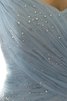 Herz-Ausschnitt Normale Taille Duchesse-Linie Perlenbesetztes Anständiges Abendkleid - 3
