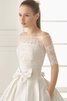 Halle Taft luxus bodenlanges Brautkleid mit Gürtel ohne Träger - 3