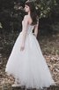 Schön Tüll Satin Romantisches Brautkleid mit Rücken Schnürung - 3