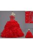 Duchesse-Linie Herz-Ausschnitt bodenlanges Quinceanera Kleid mit Bordüre mit Applikation - 1