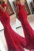 Unverwechselbar Tüll Meerjungfrau Stil Ballkleid mit Applikation ohne Ärmeln - 2