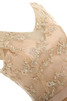 Normale Taille Spitze Prinzessin V-Ausschnitt bodenlanges Brautmutterkleid aus Kunstseide - 4