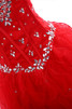 Chiffon Herz-Ausschnitt stilvolles schönes extravagantes Brautkleid mit Kristall - 5