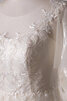 A-Line Attraktiv Anständiges Luxus Brautkleid mit Schaufel Ausschnitt - 4