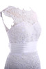 Outdoor natürliche Taile romantisches legeres Brautkleid mit Falte Mieder mit Rosette - 5