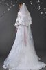 Perlenbesetztes Elegantes Brautkleid mit Knöpfen mit Gürtel - 4