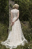 Prinzessin Hoher Kragen Anmutig Schick Brautkleid aus Satin - 4