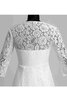 Gerüschtes klassisches durchsichtige Rücken schick bescheidenes Brautkleid mit Empire Taille - 9