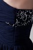 Ein Schulter A-Line Chiffon bodenlanges Abendkleid mit Kristall - 8