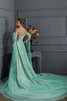 Ärmelloses Prinzessin Taft Modern Abendkleid mit Reißverschluss - 2