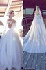 V-Ausschnitt Chiffon Ärmelloses Natürliche Taile Vintage Brautkleid - 1
