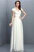 Prinzessin Chiffon Empire Taille Brautjungfernkleid mit Plissierungen mit Drapierung - 16