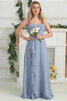 Wunderschönen Elegantes Festliches Brautjungfernkleid mit Rüschen aus Chiffon - 2