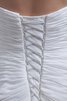 Chiffon a linie Herz-Ausschnitt langes glamouröses Brautkleid mit Plissierungen - 6