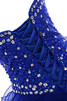 Dom breiter Träger glamouröses stilvolles luxus Ballkleid mit Juwel Mieder - 8