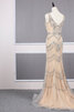 Satin Wunderbar Luxus Bodenlanges Brautkleid mit Reißverschluss - 4