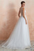 A-Line Spitze Unverwechselbar Sittsames Brautkleid aus Dehnbarer Satin - 2