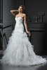 Natürliche Taile Meerjungfrau Stil Anständiges Prächtiges Brautkleid mit Kapelle Schleppe - 1
