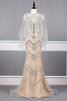 Satin Wunderbar Luxus Bodenlanges Brautkleid mit Reißverschluss - 1