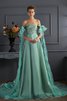 Ärmelloses Prinzessin Taft Modern Abendkleid mit Reißverschluss - 1