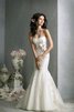 Organza Reißverschluss glamouröses Brautkleid mit Schleife mit Gürtel - 1