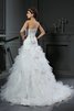 Natürliche Taile Meerjungfrau Stil Anständiges Prächtiges Brautkleid mit Kapelle Schleppe - 2